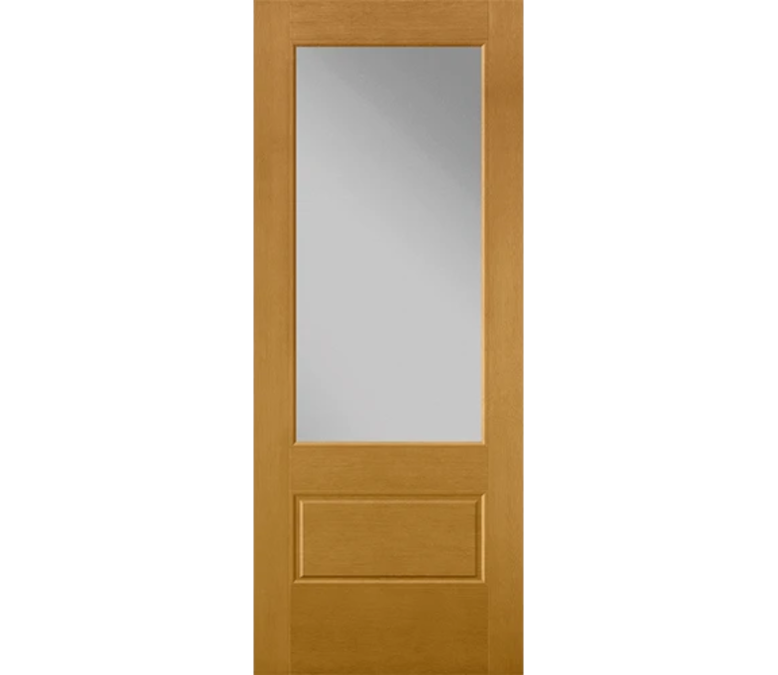 Clearwater 3 Quaters Light Fiberglass Entry Door