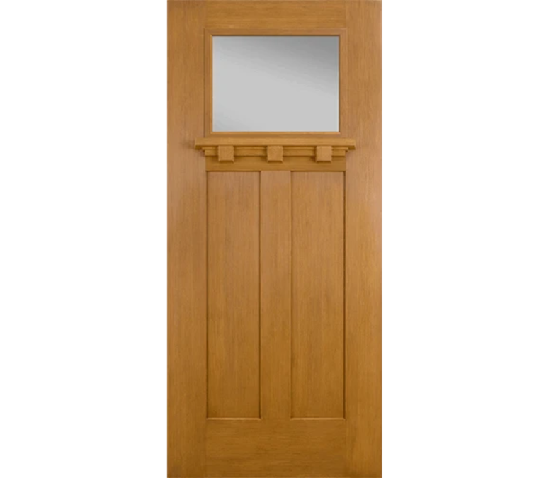 Clearwater Craftsman Light Fiberglass Entry Door